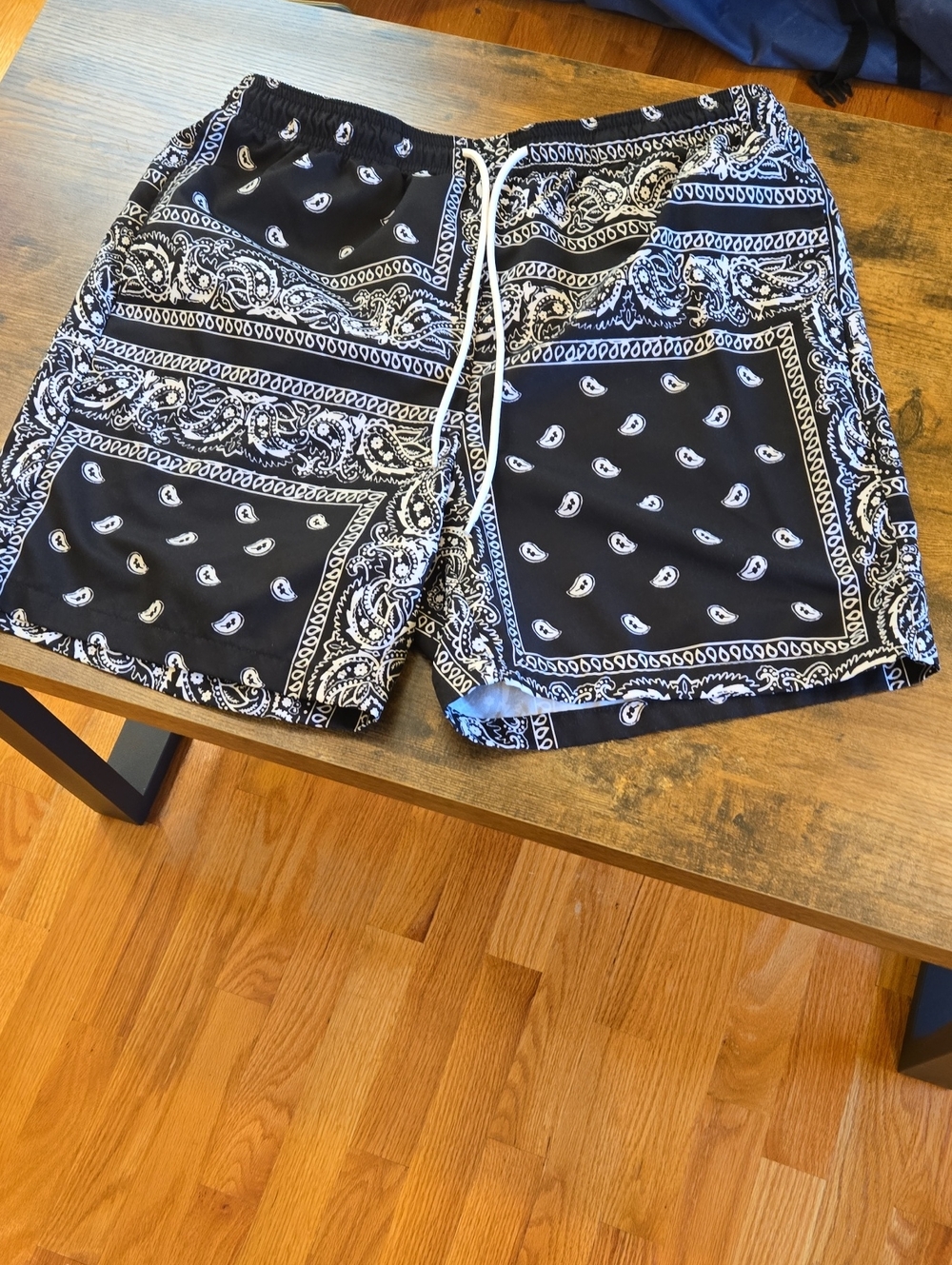 SHEIN Paisley Print Swim Trunks/Board Shorts – Size L